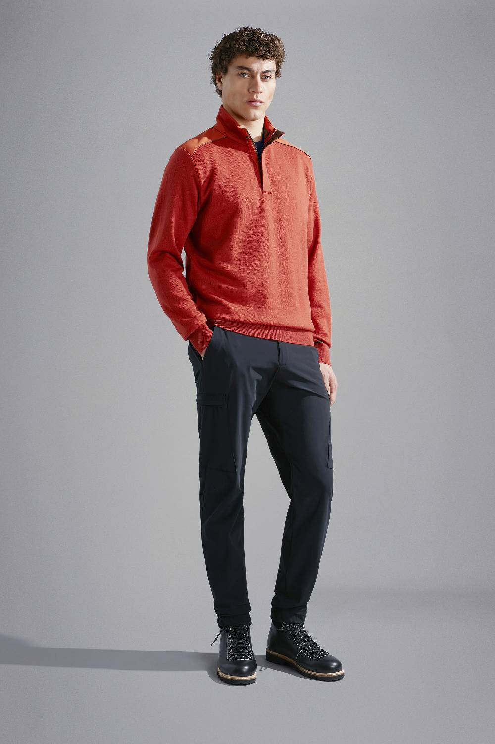 Paul & Shark T-shirt In Cotone Aqua Interlock Paul & Shark