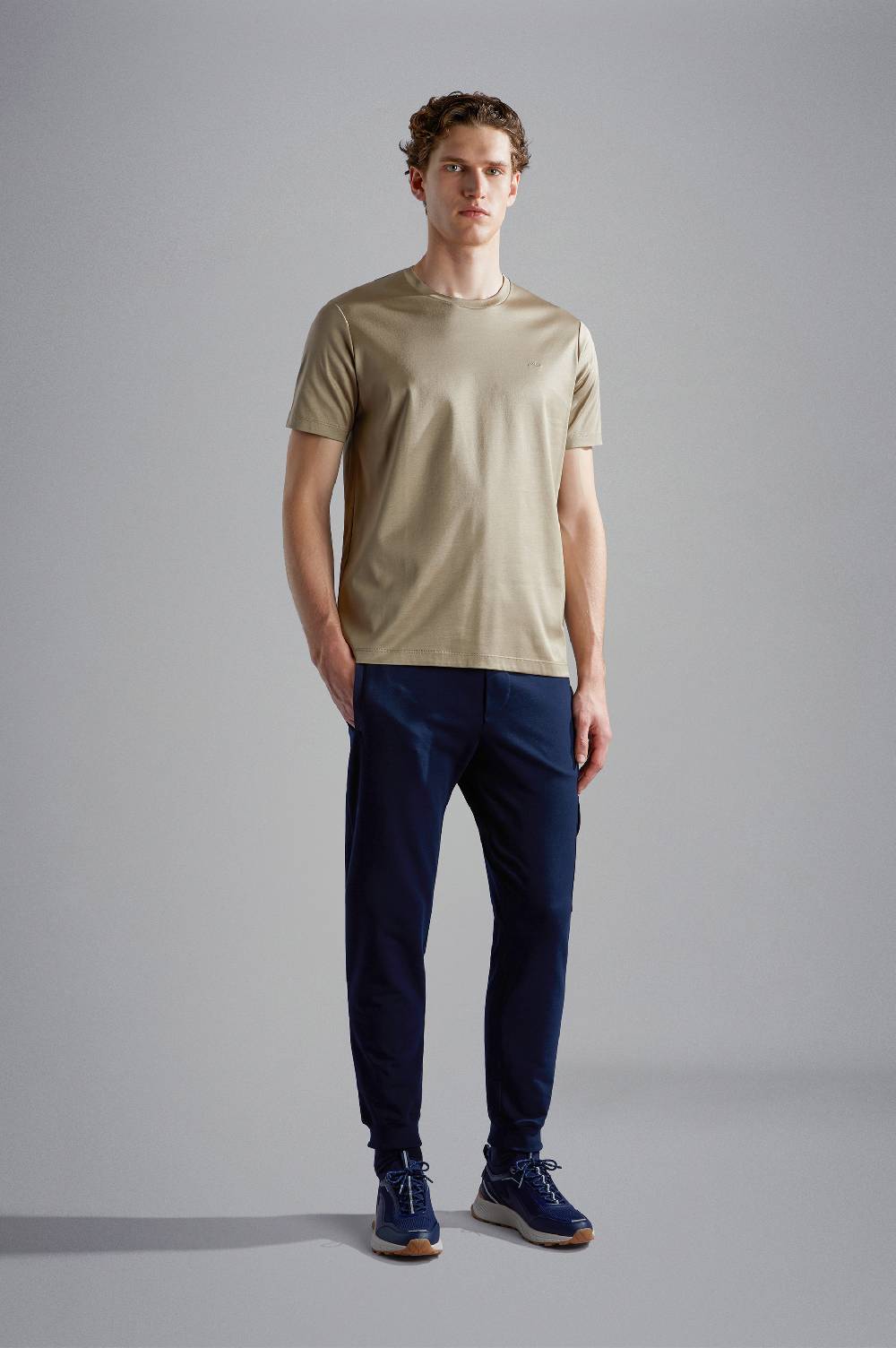 Paul & Shark T-shirt In Cotone Aqua Interlock Paul & Shark