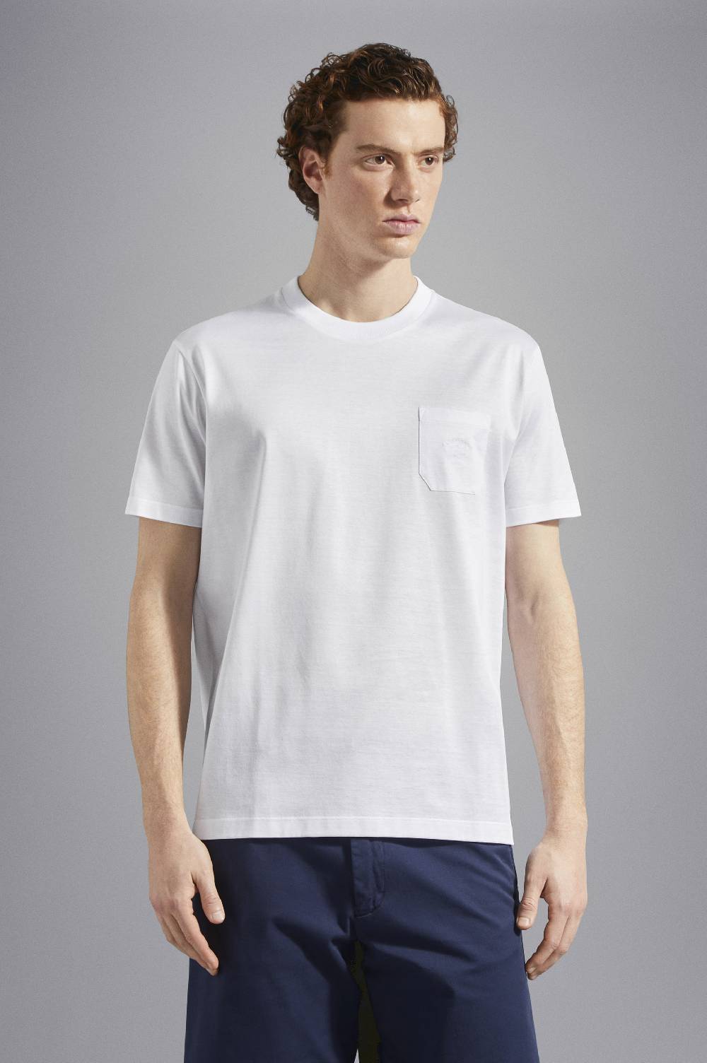 Paul & Shark T-Shirt in cotone con Logo ricamato Paul & Shark