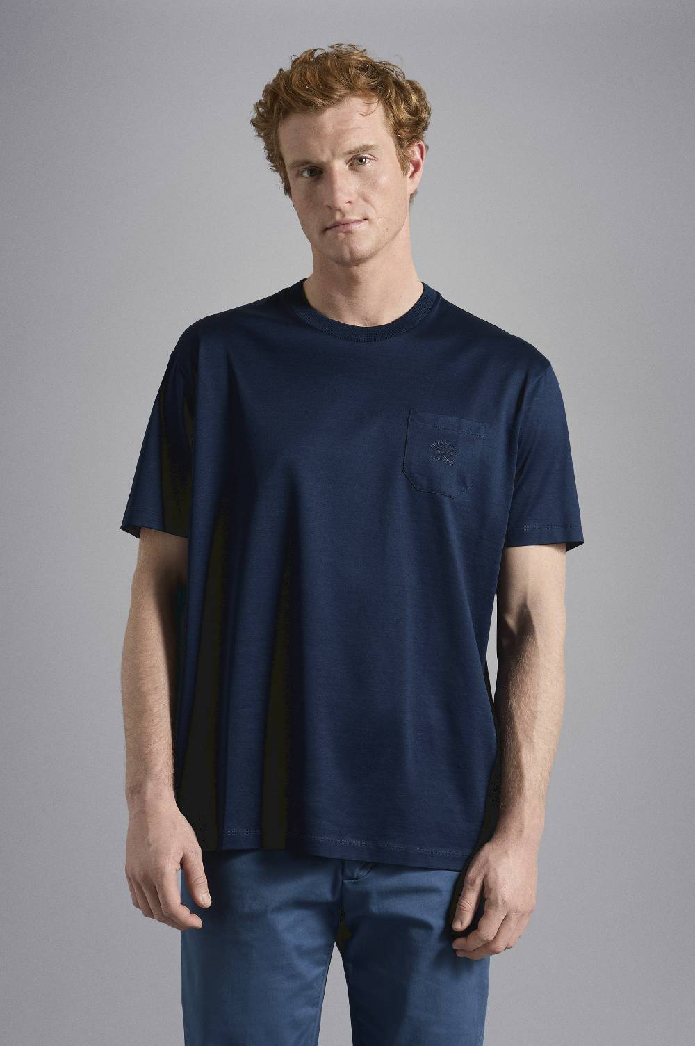 Paul & Shark T-Shirt in cotone con Logo ricamato Paul & Shark