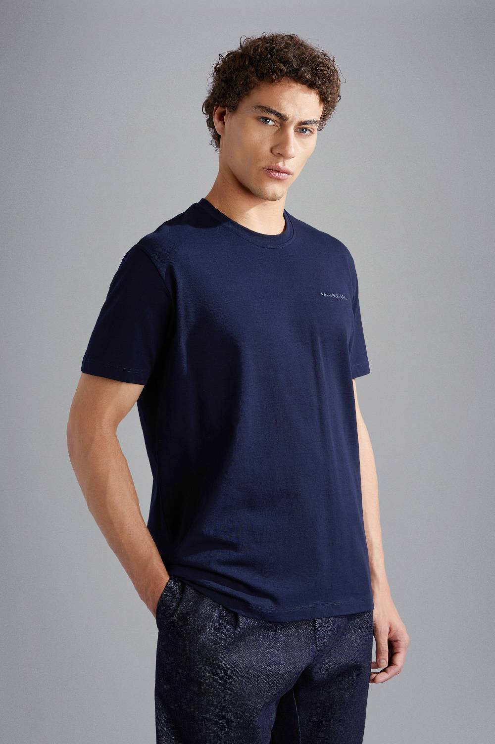Paul & Shark T-shirt in cotone con ricamo logo Paul & Shark