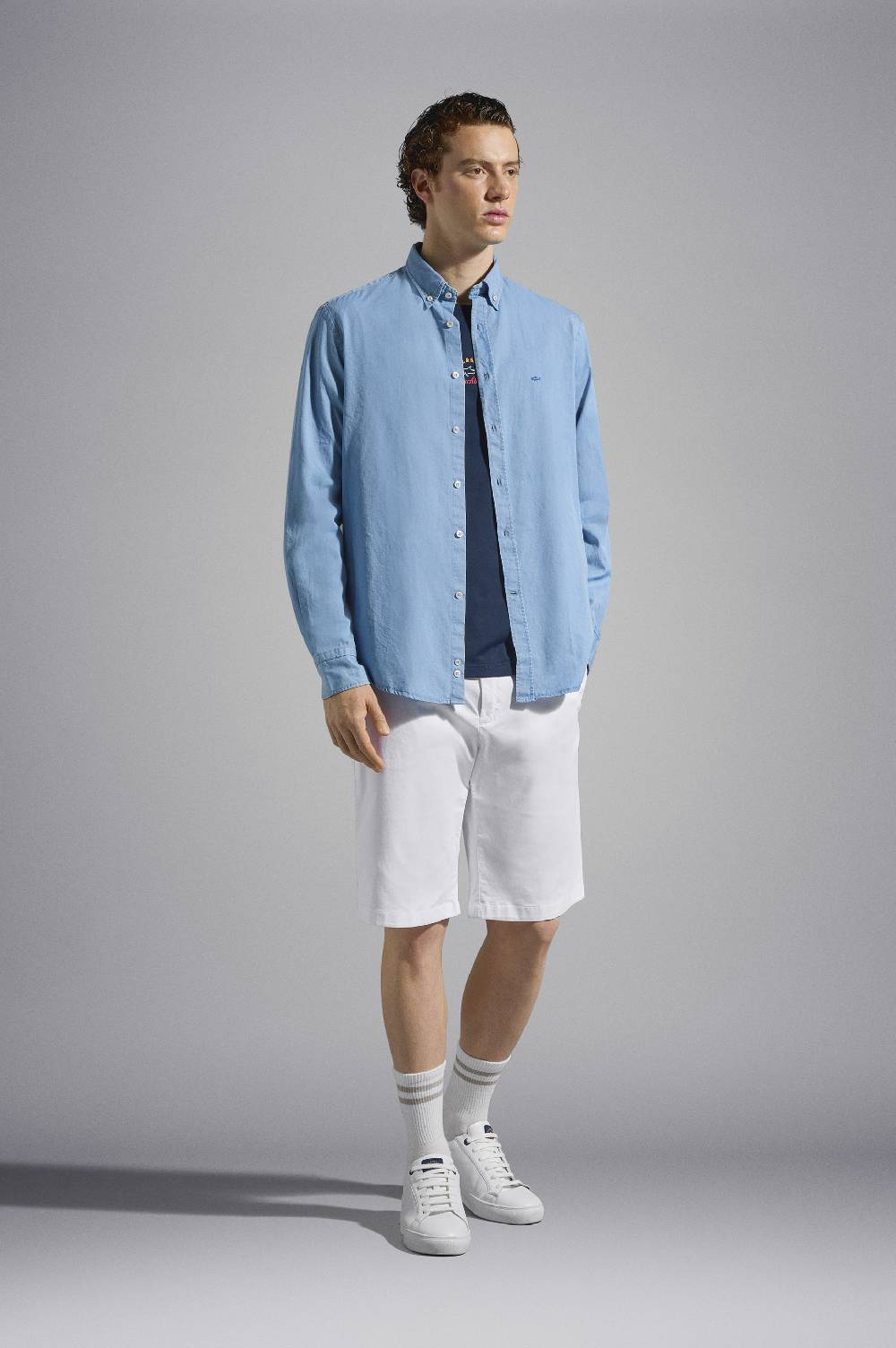 Paul & Shark T-Shirt In Cotone Con Stampa Grafica Paul & Shark