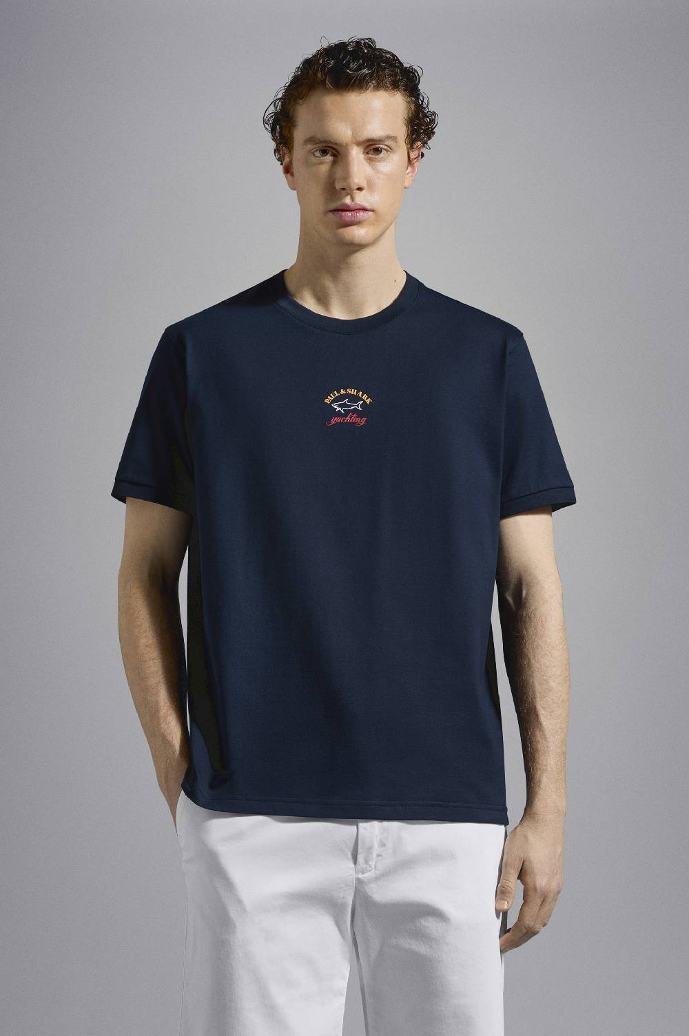 Paul & Shark T-Shirt in cotone con stampa grafica Paul & Shark