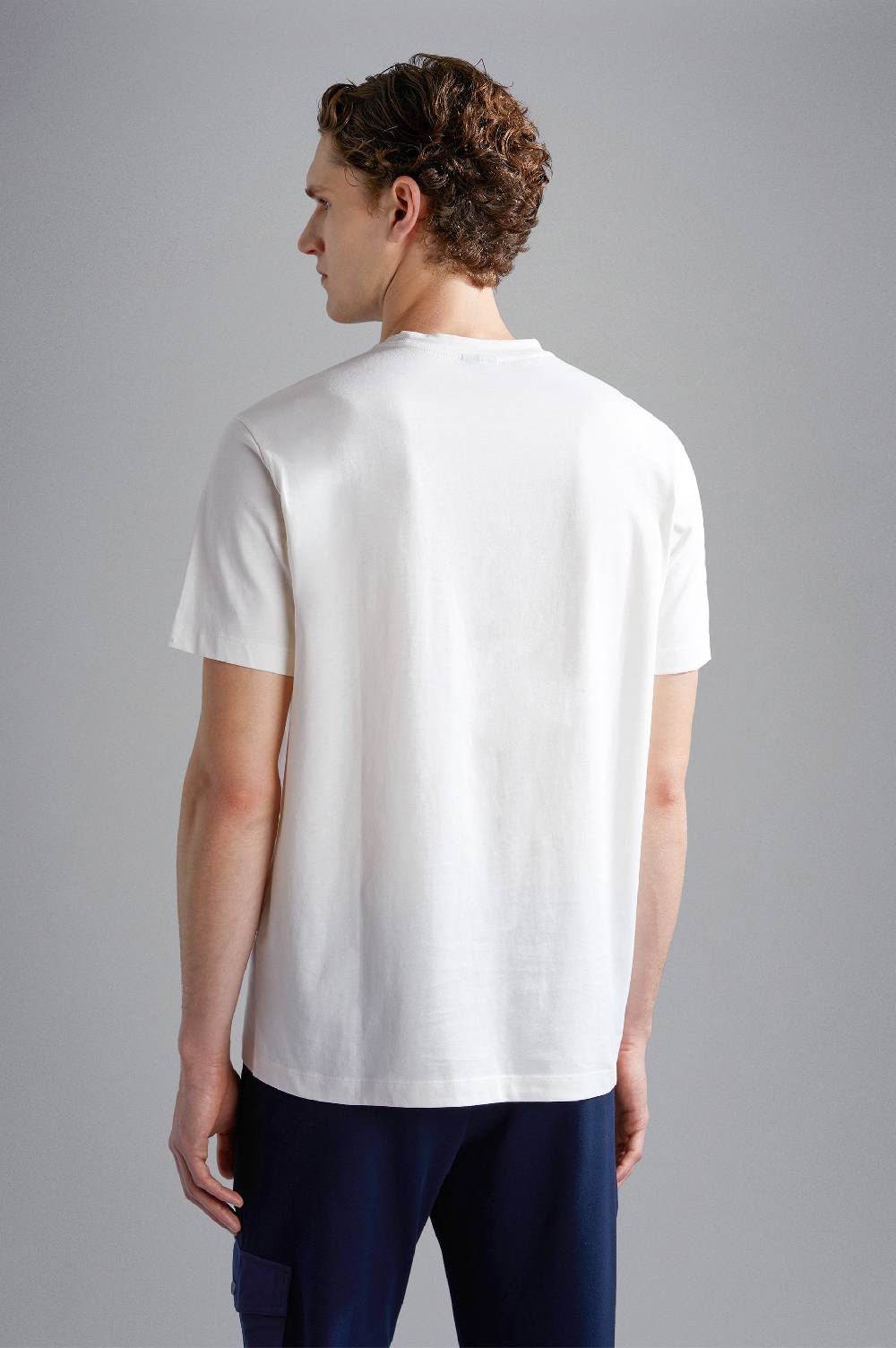 Paul & Shark T-shirt In Cotone Con Stampa Spray Paul & Shark