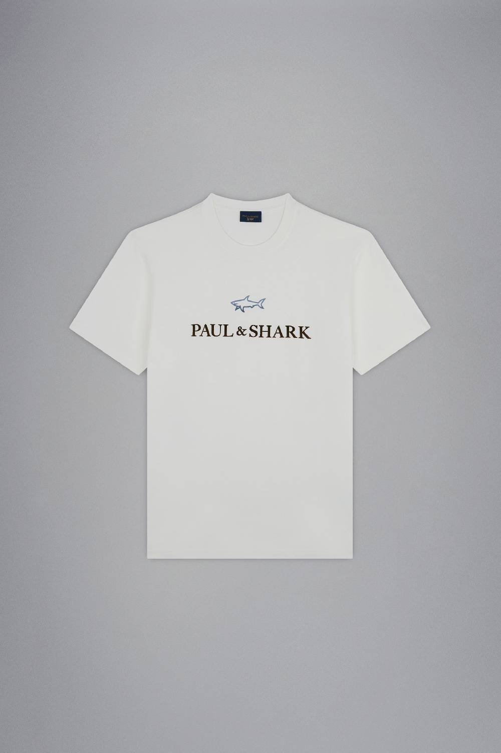 Paul & Shark T-shirt In Cotone X-Soft Con Logo Floccato Paul & Shark