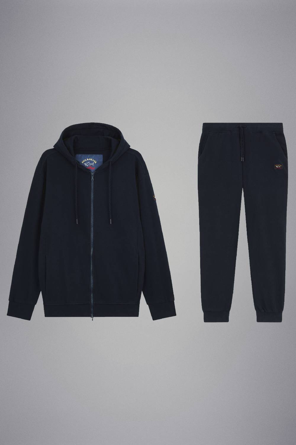 Paul & Shark Tuta Sportiva In Cotone Con Badge Iconico Paul & Shark