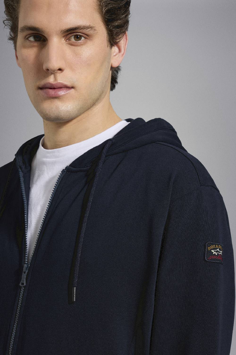 Paul & Shark Tuta Sportiva In Cotone Con Badge Iconico Paul & Shark