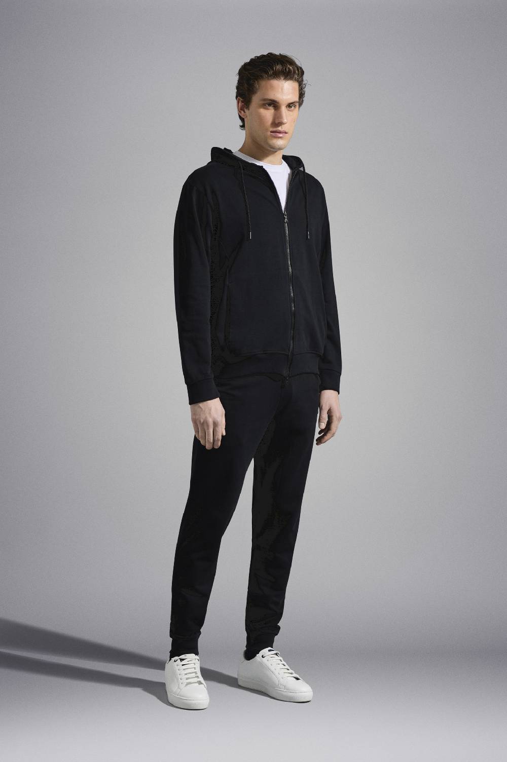 Paul & Shark Tuta sportiva in cotone con badge iconico Paul & Shark