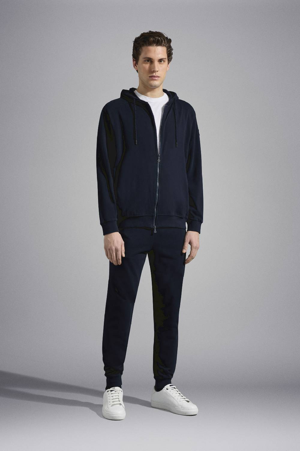 Paul & Shark Tuta sportiva in cotone con badge iconico Paul & Shark