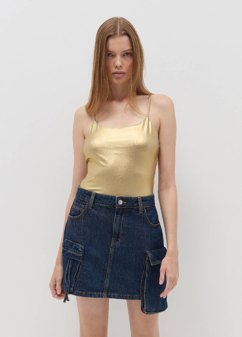 B. ANGEL Body Con Spalline Sottili