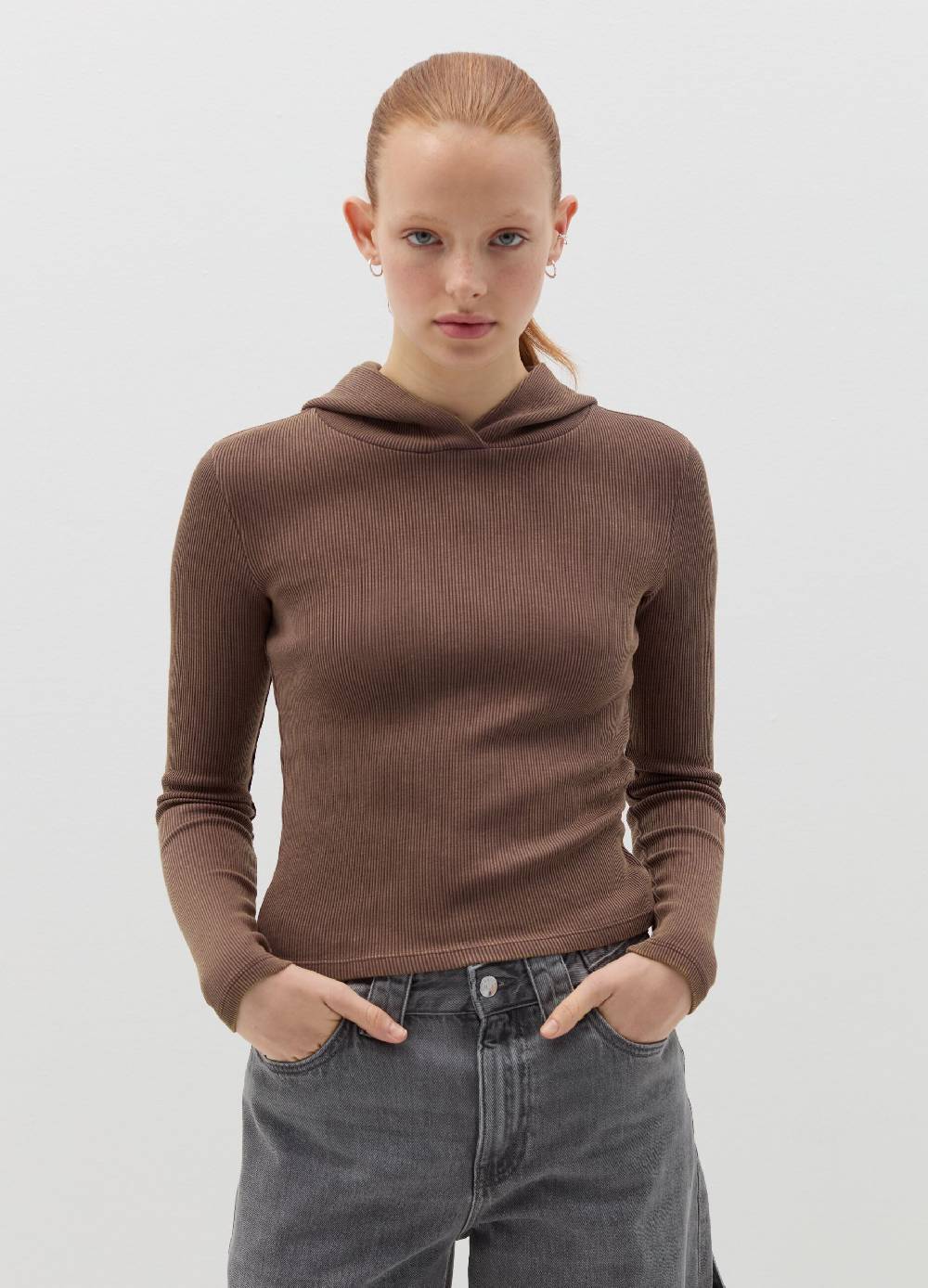 B. ANGEL T-shirt A Costine Con Cappuccio