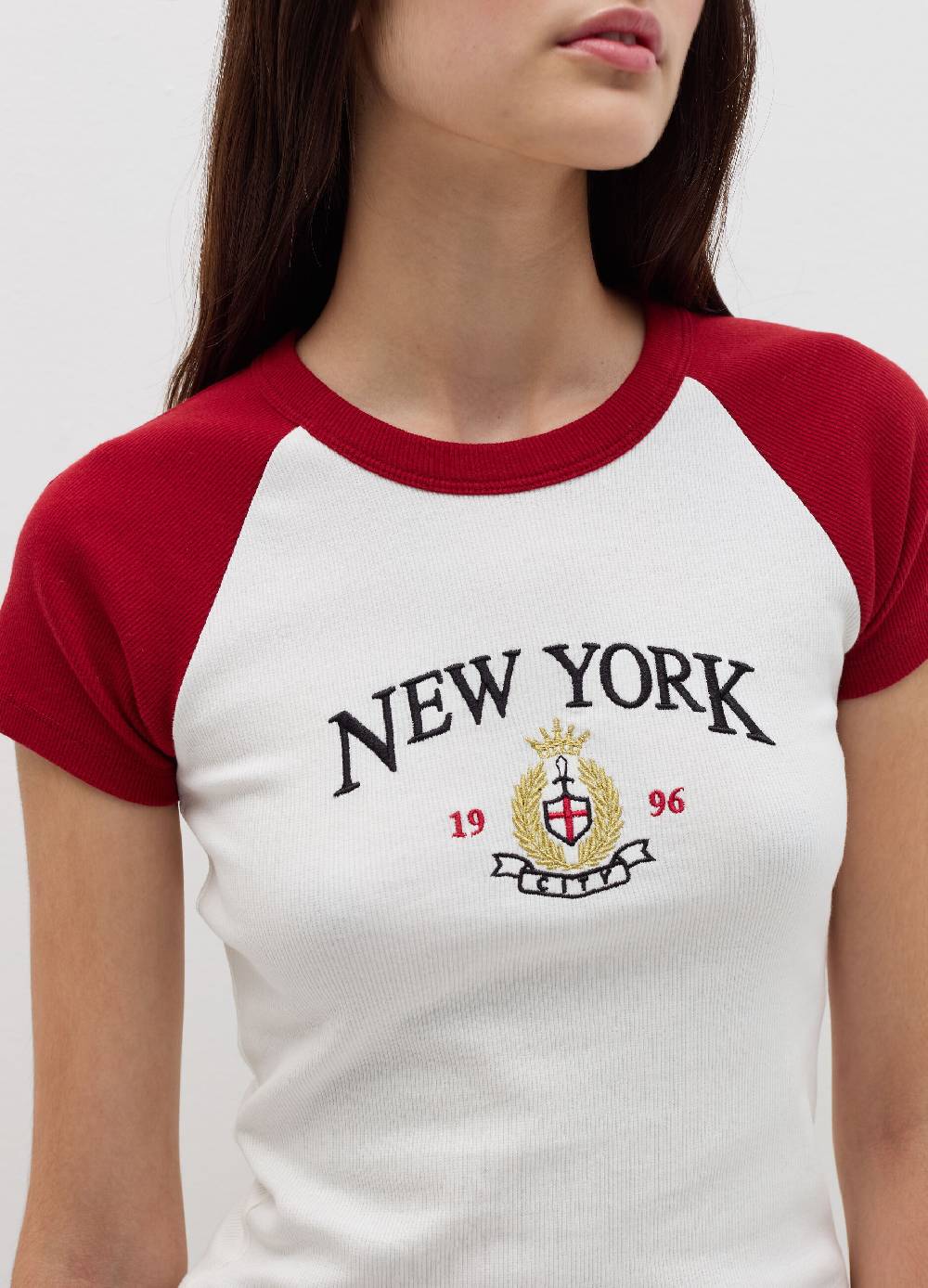 B. ANGEL T-shirt A Costine Con Ricamo