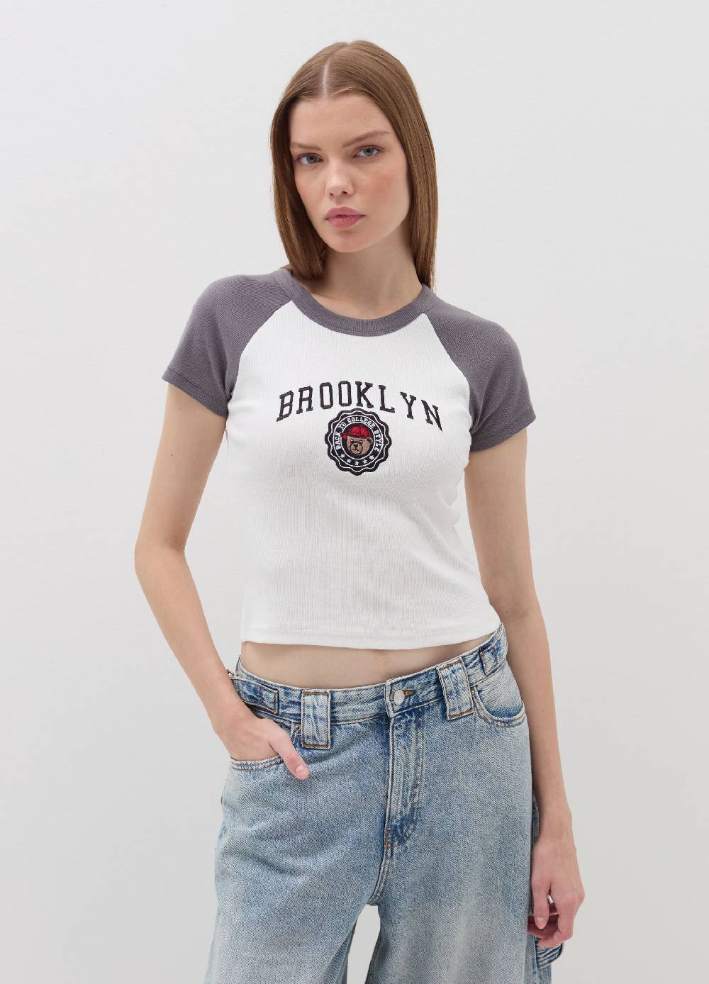 B. ANGEL T-shirt A Costine Con Ricamo