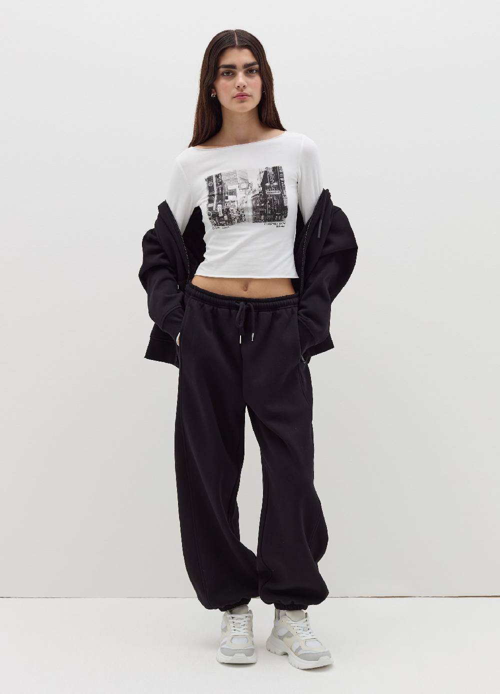 B. ANGEL T-shirt A Maniche Lunghe Con Stampa