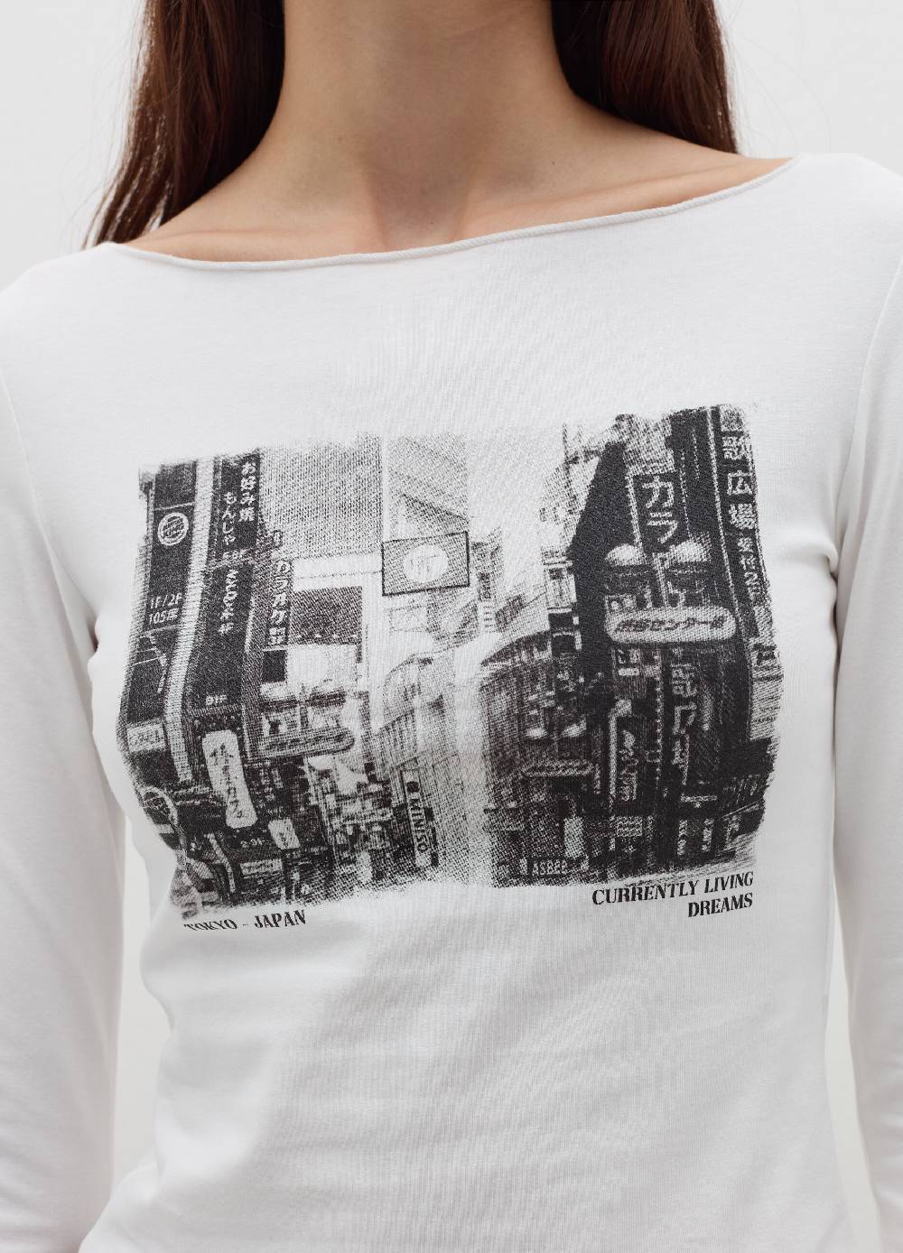 B. ANGEL T-shirt A Maniche Lunghe Con Stampa