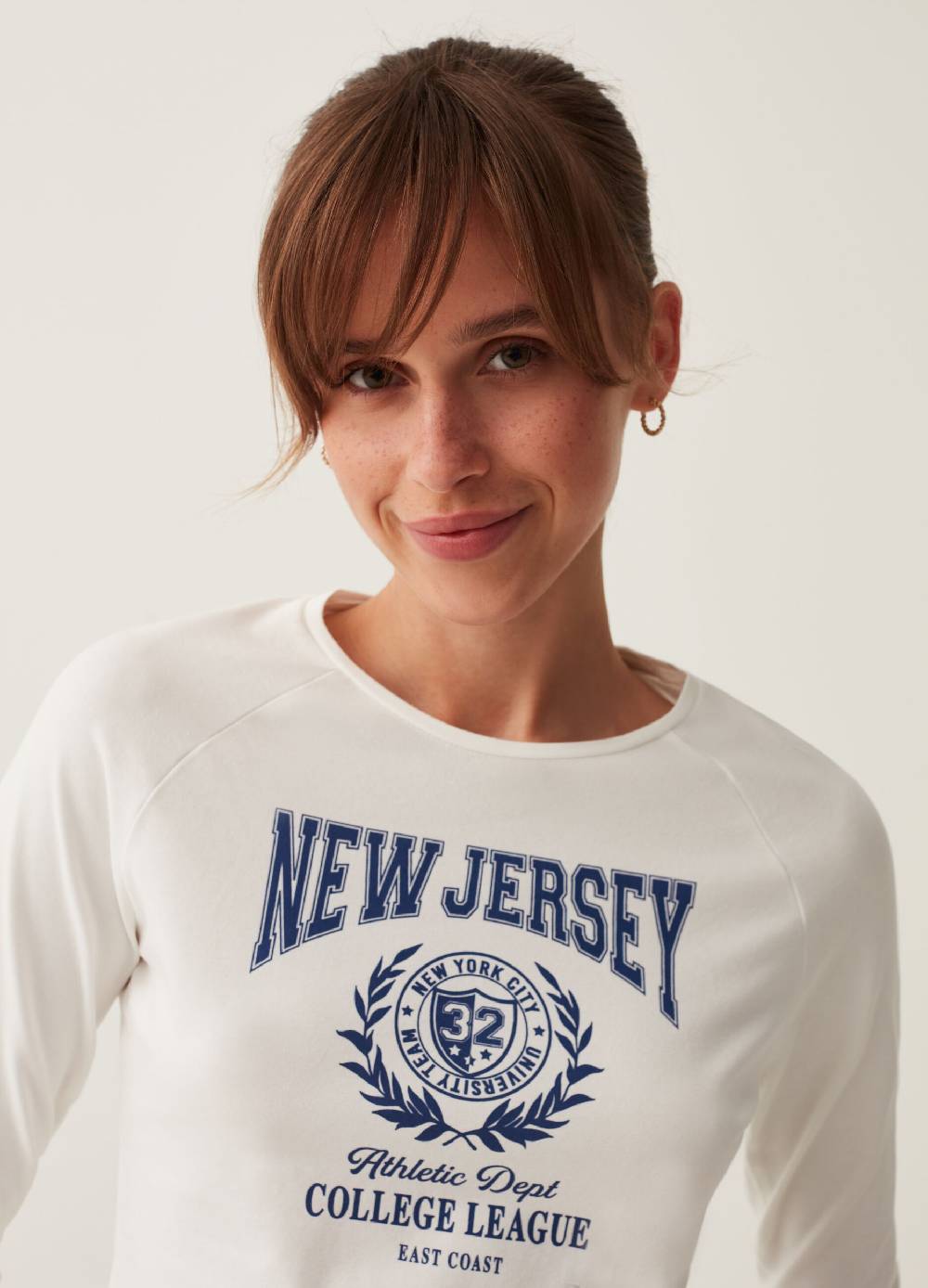 B. ANGEL T-shirt a maniche lunghe con stampa