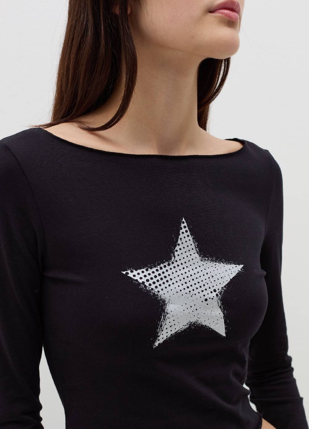 B. ANGEL T-shirt A Maniche Lunghe Con Stampa