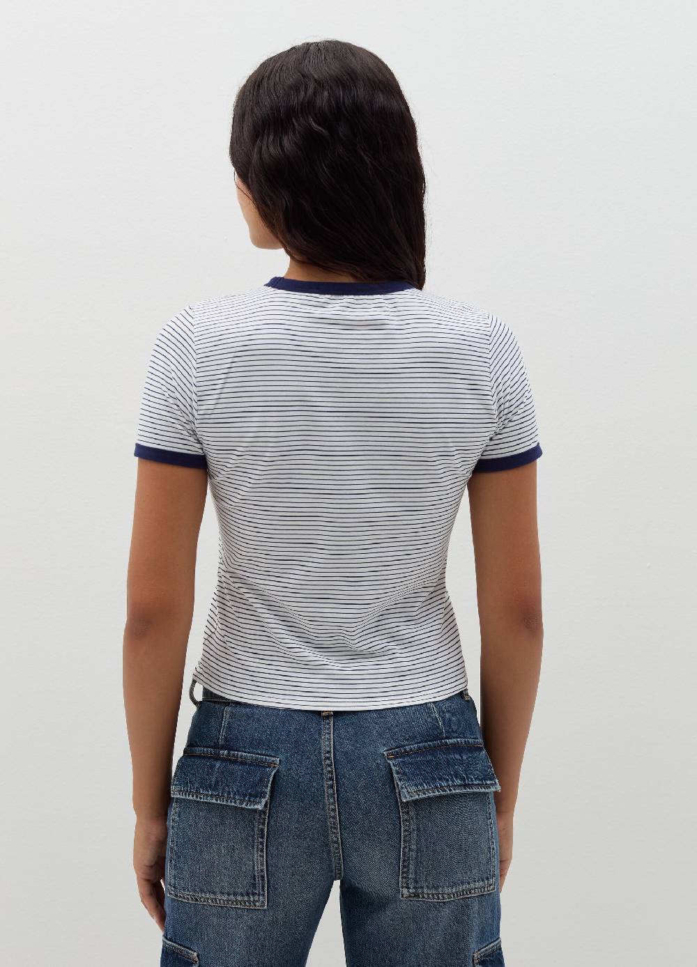 B. ANGEL T-shirt Con Profili A Contrasto E Stampa