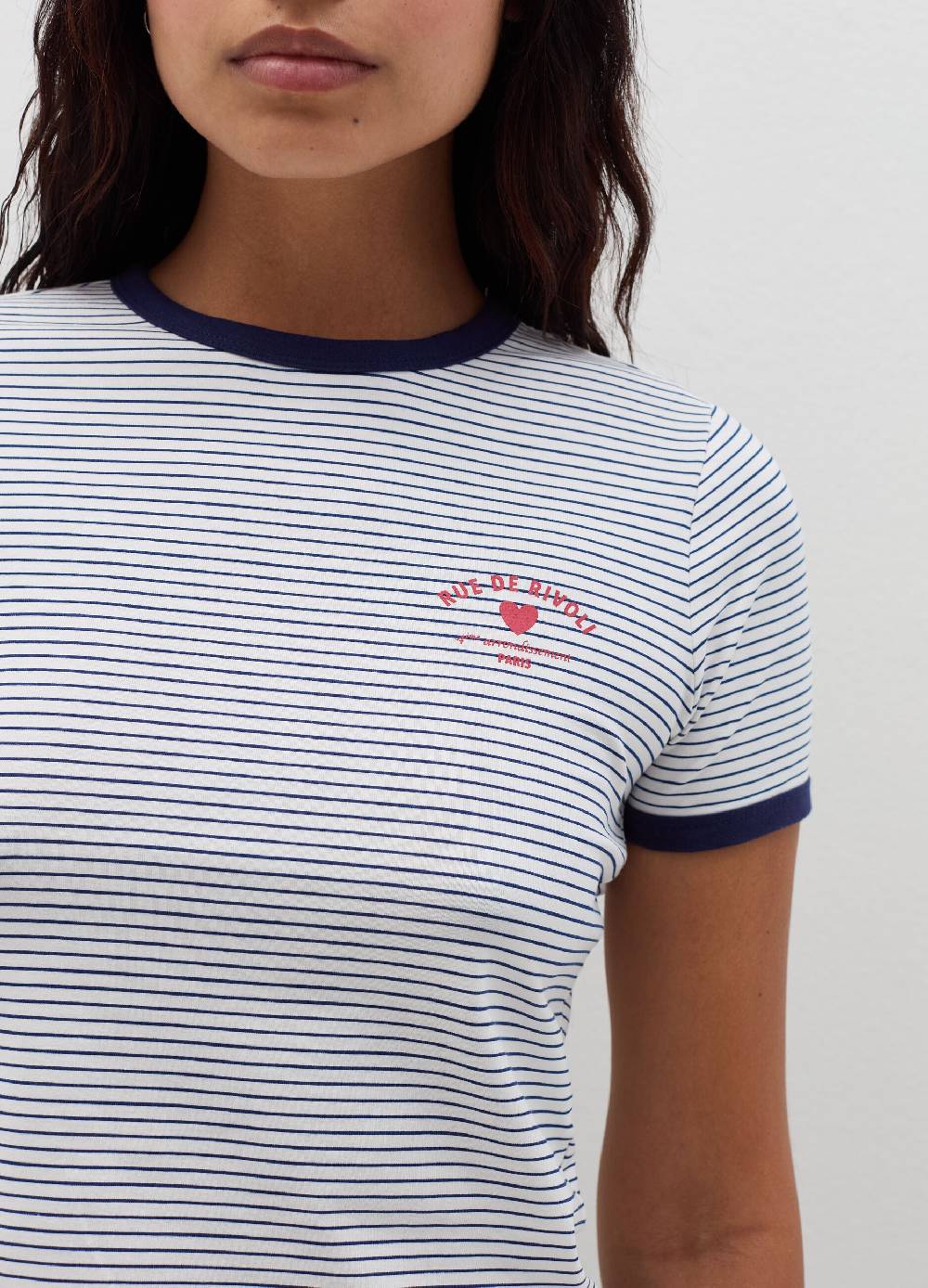 B. ANGEL T-shirt Con Profili A Contrasto E Stampa