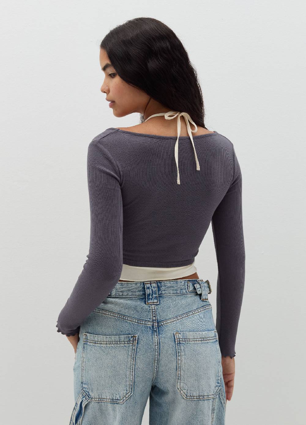 B. ANGEL T-shirt Crop Con Canotta Interna