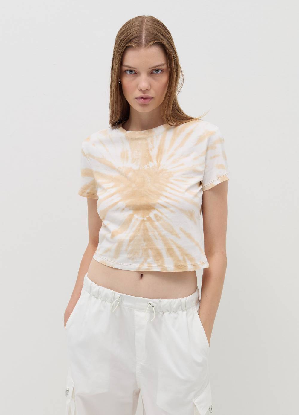 B. ANGEL T-shirt Crop In Cotone