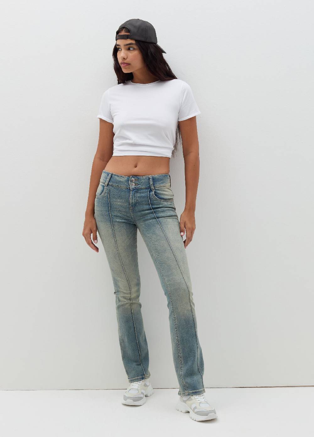 B. ANGEL T-shirt in cotone scollo rotondo