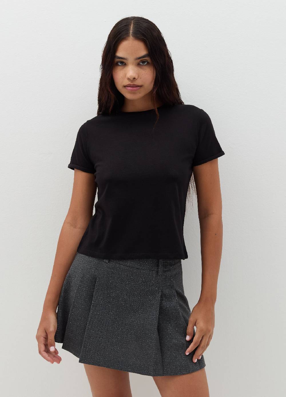 B. ANGEL T-shirt In Cotone Scollo Rotondo