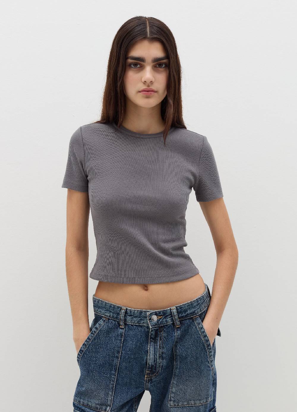 B. ANGEL T-shirt In Cotone Stretch A Costine