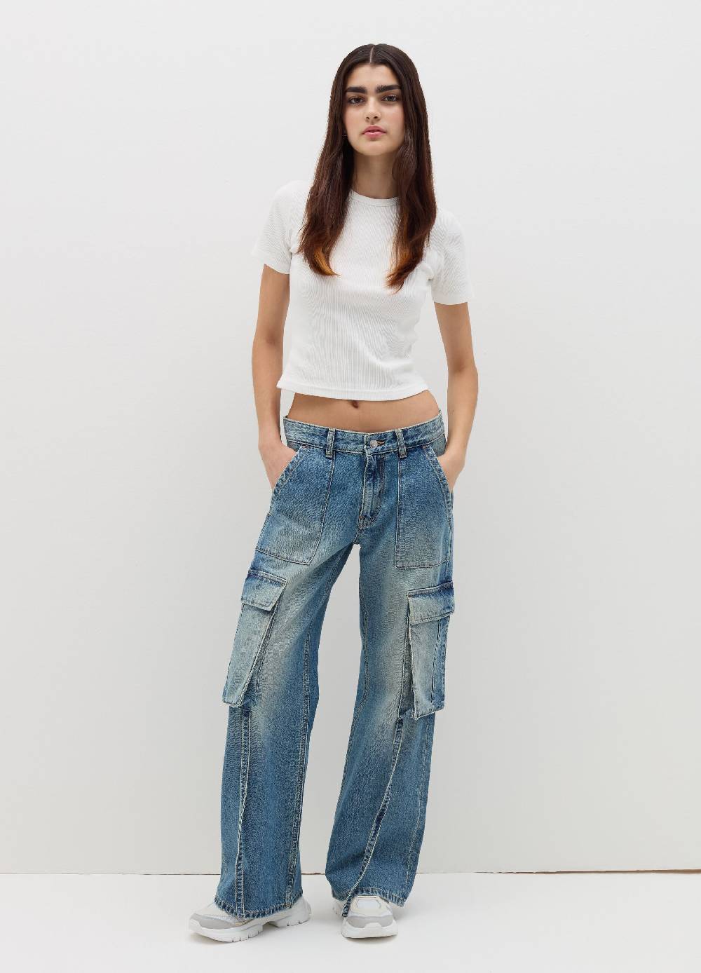 B. ANGEL T-shirt In Cotone Stretch A Costine