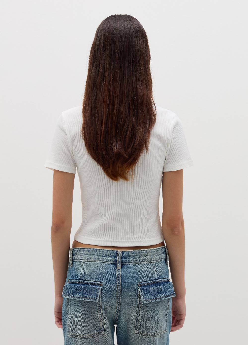 B. ANGEL T-shirt In Cotone Stretch A Costine