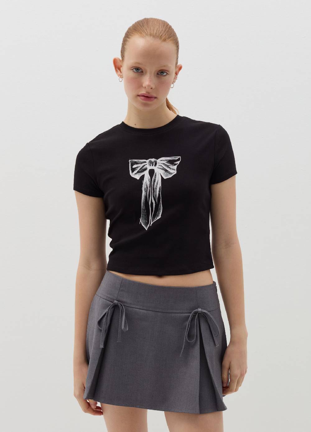 B. ANGEL T-shirt In Cotone Stretch Con Stampa