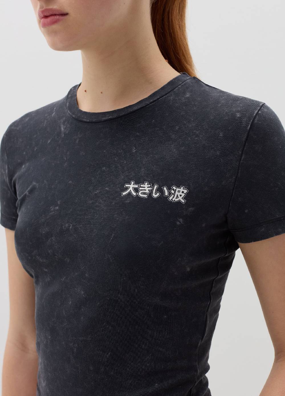 B. ANGEL T-shirt In Cotone Stretch Con Stampa