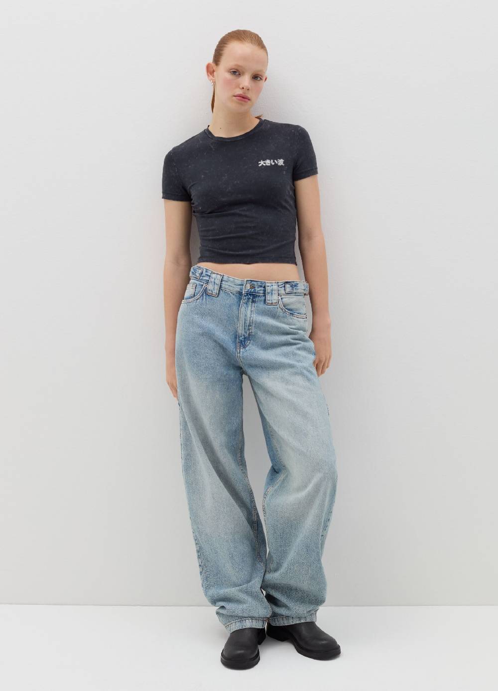 B. ANGEL T-shirt in cotone stretch con stampa