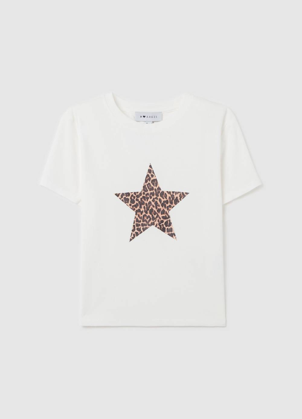B. ANGEL T-shirt in cotone stretch con stampa