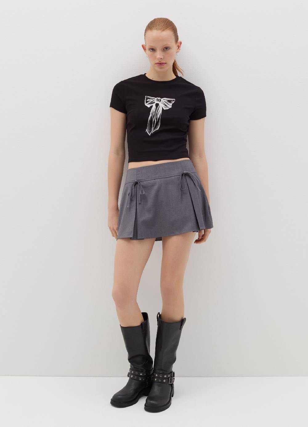 B. ANGEL T-shirt in cotone stretch con stampa