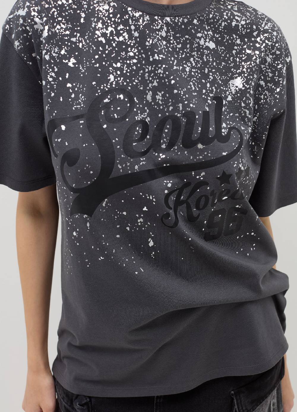 B. ANGEL T-shirt Relaxed Fit Con Stampa In Foil