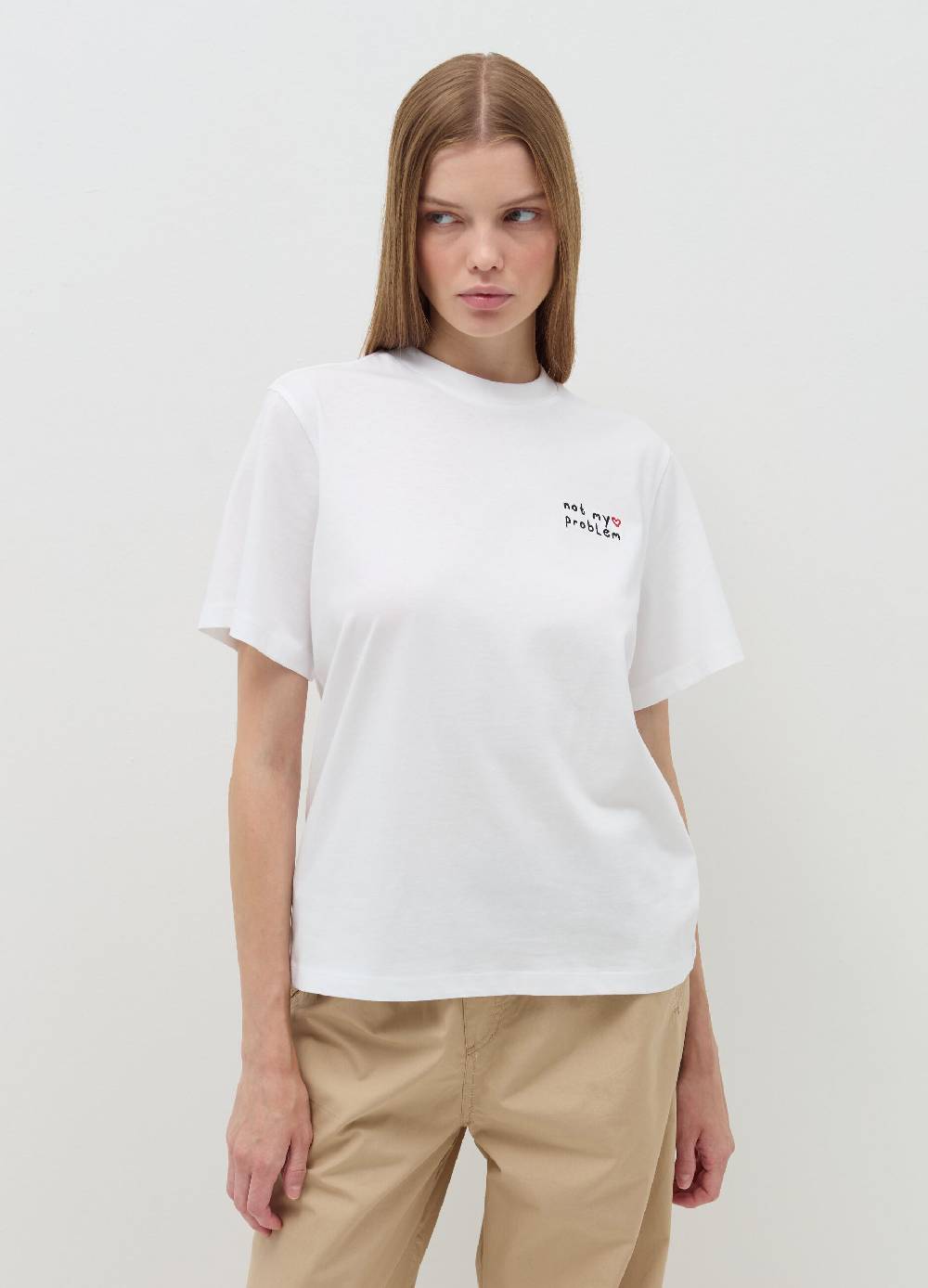 B. ANGEL T-shirt Relaxed Fit In Cotone