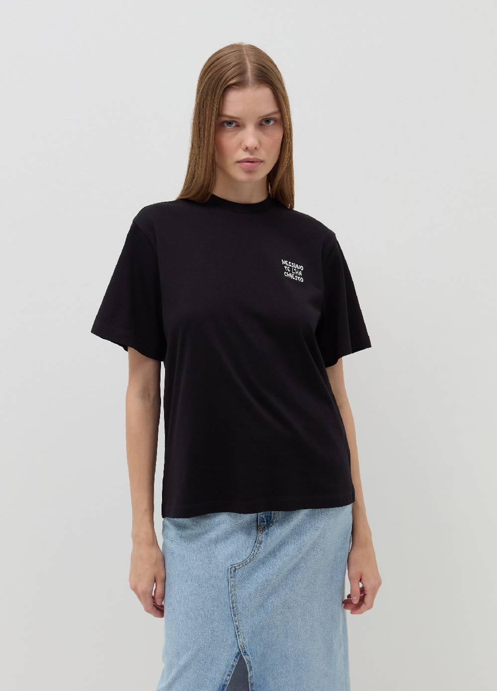 B. ANGEL T-shirt Relaxed Fit In Cotone