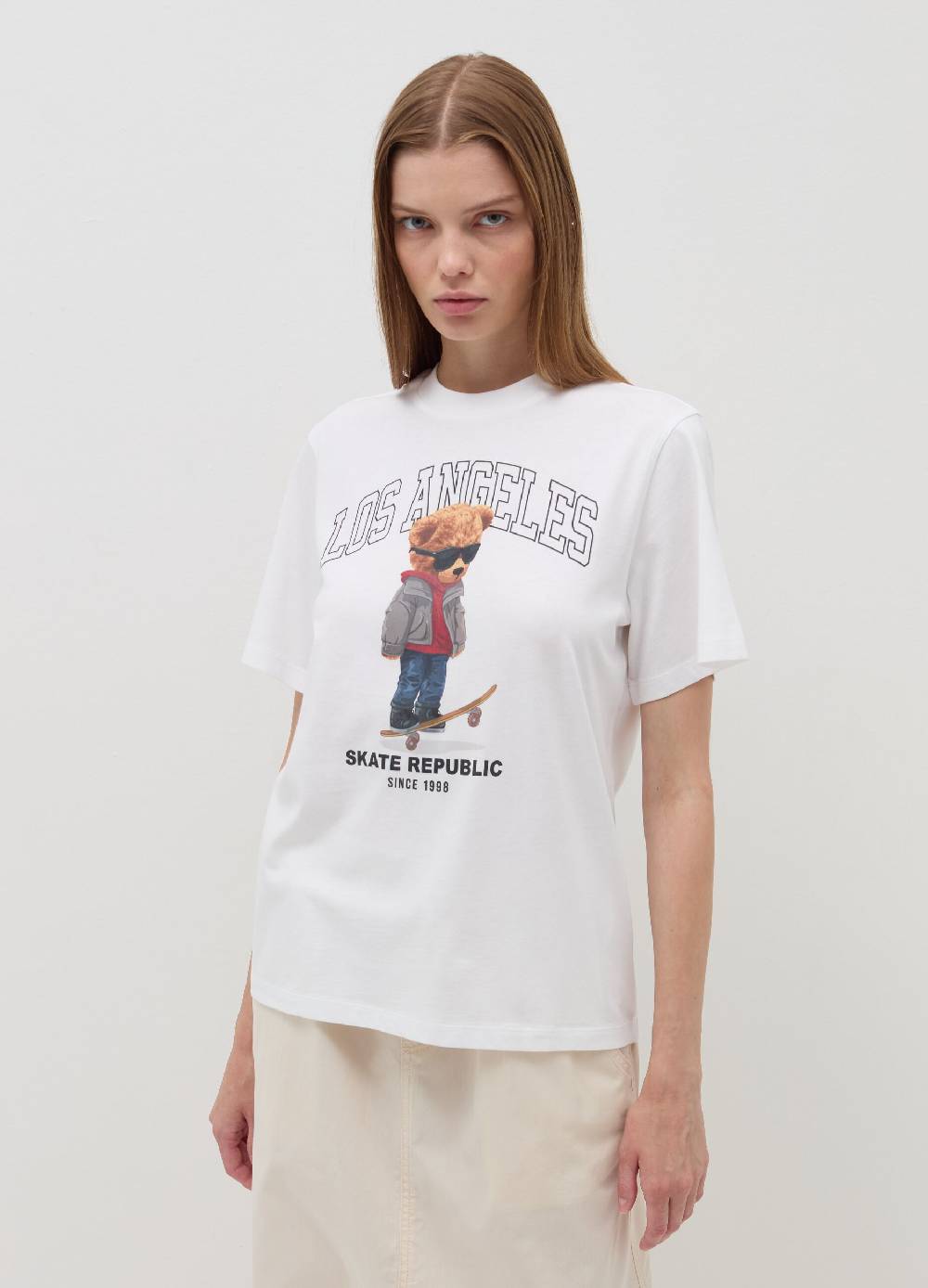 B. ANGEL T-shirt Relaxed Fit In Cotone