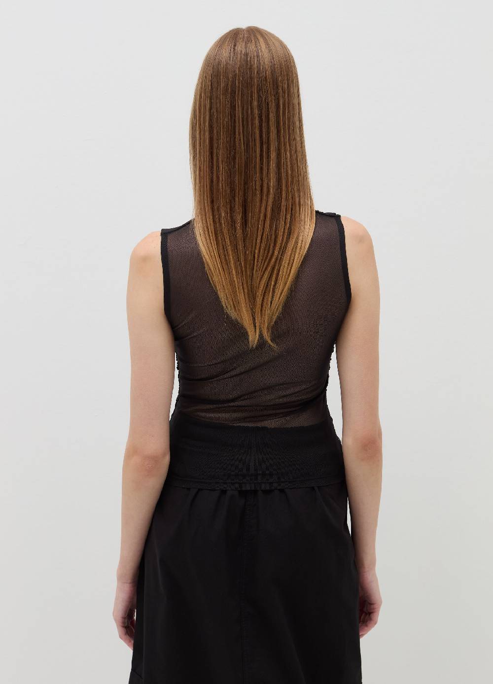 B. ANGEL Top In Mesh Con Arricciatura