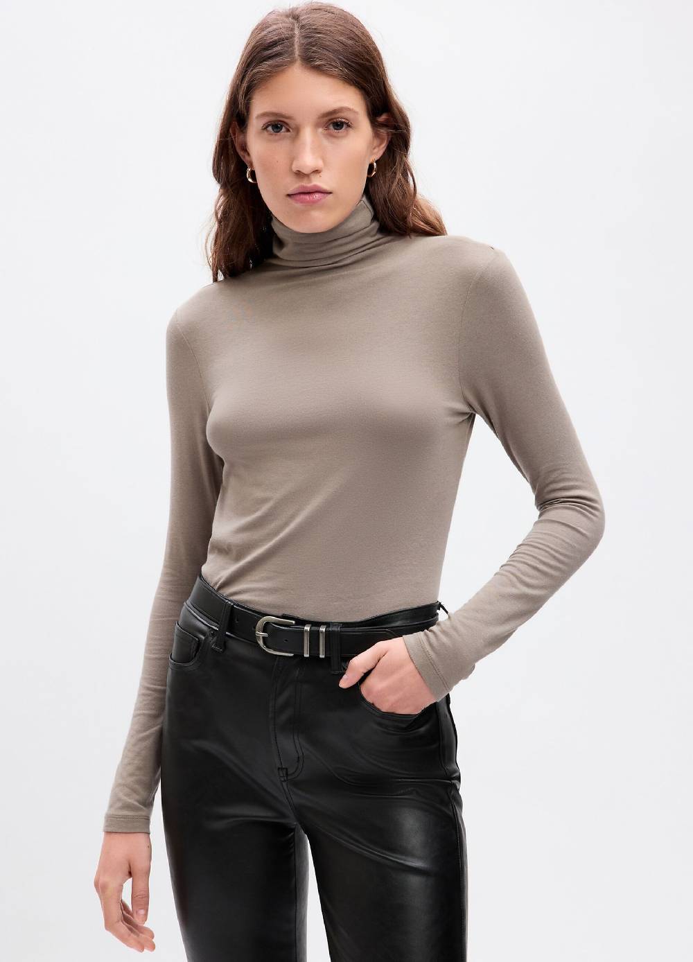 GAP T-shirt a collo alto con maniche lunghe