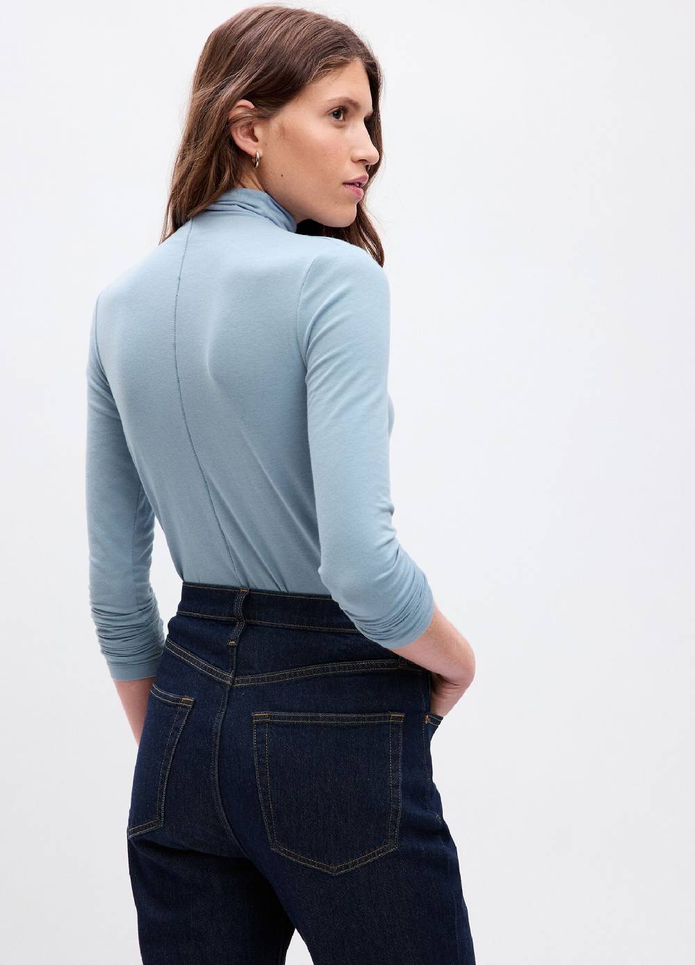 GAP T-shirt A Collo Alto Con Maniche Lunghe