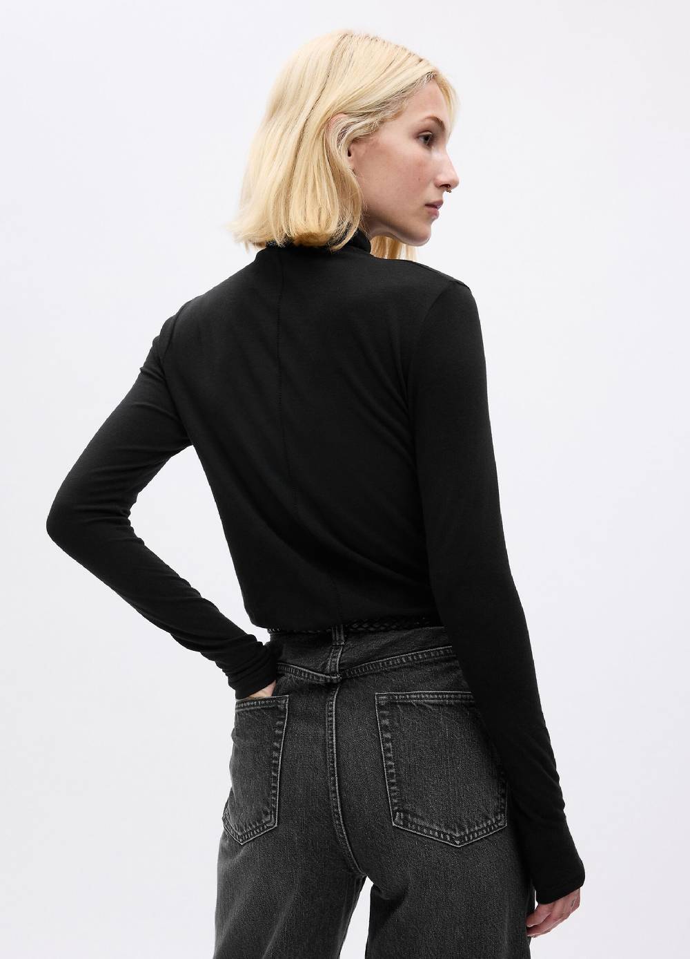 GAP T-shirt A Collo Alto Con Maniche Lunghe