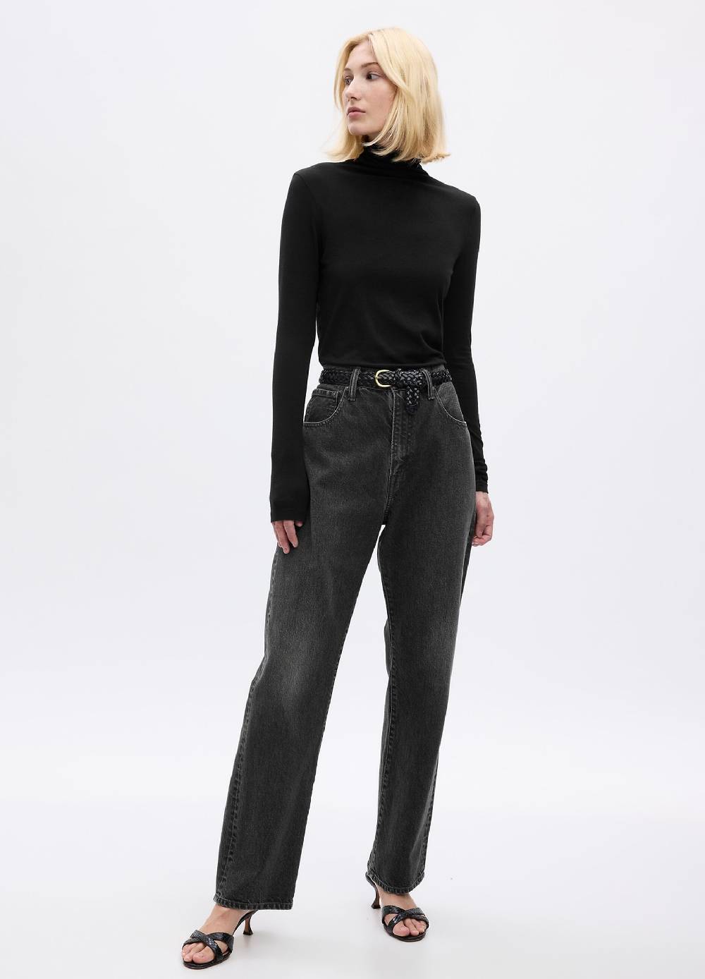 GAP T-shirt a collo alto con maniche lunghe