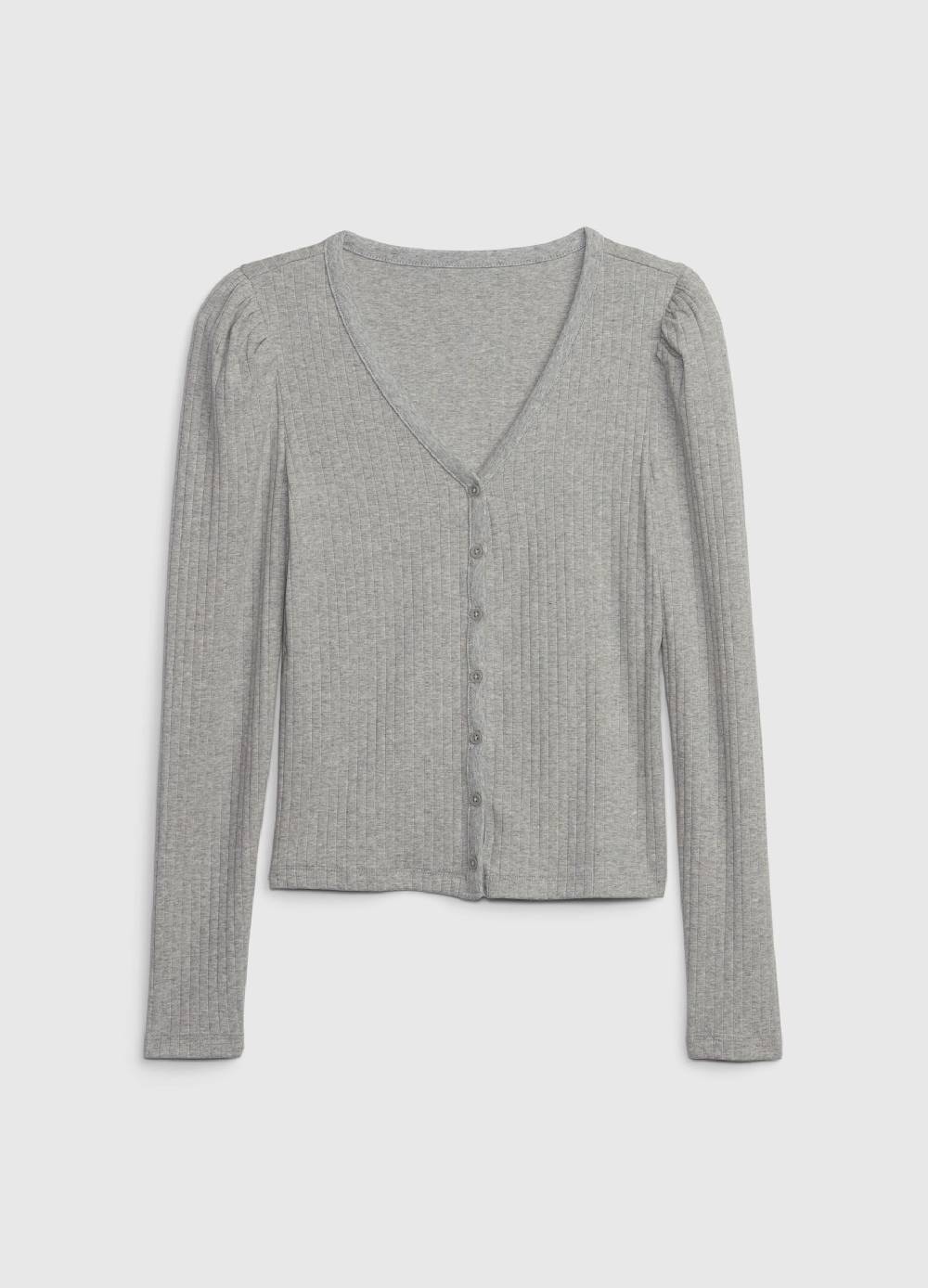 GAP T-shirt A Coste Con Maniche Lunghe A Sbuffo