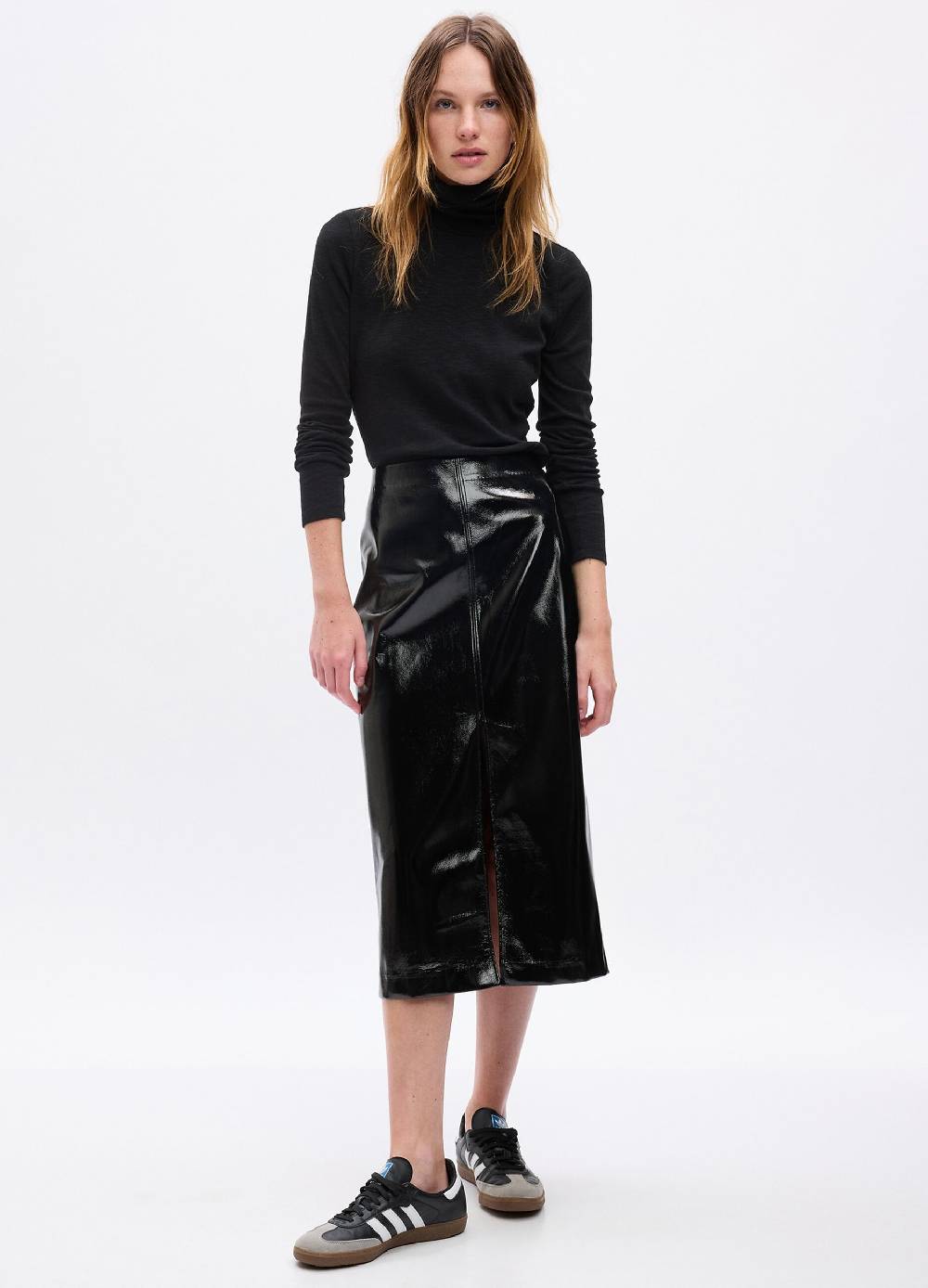 GAP T-shirt a costine sottili con collo alto