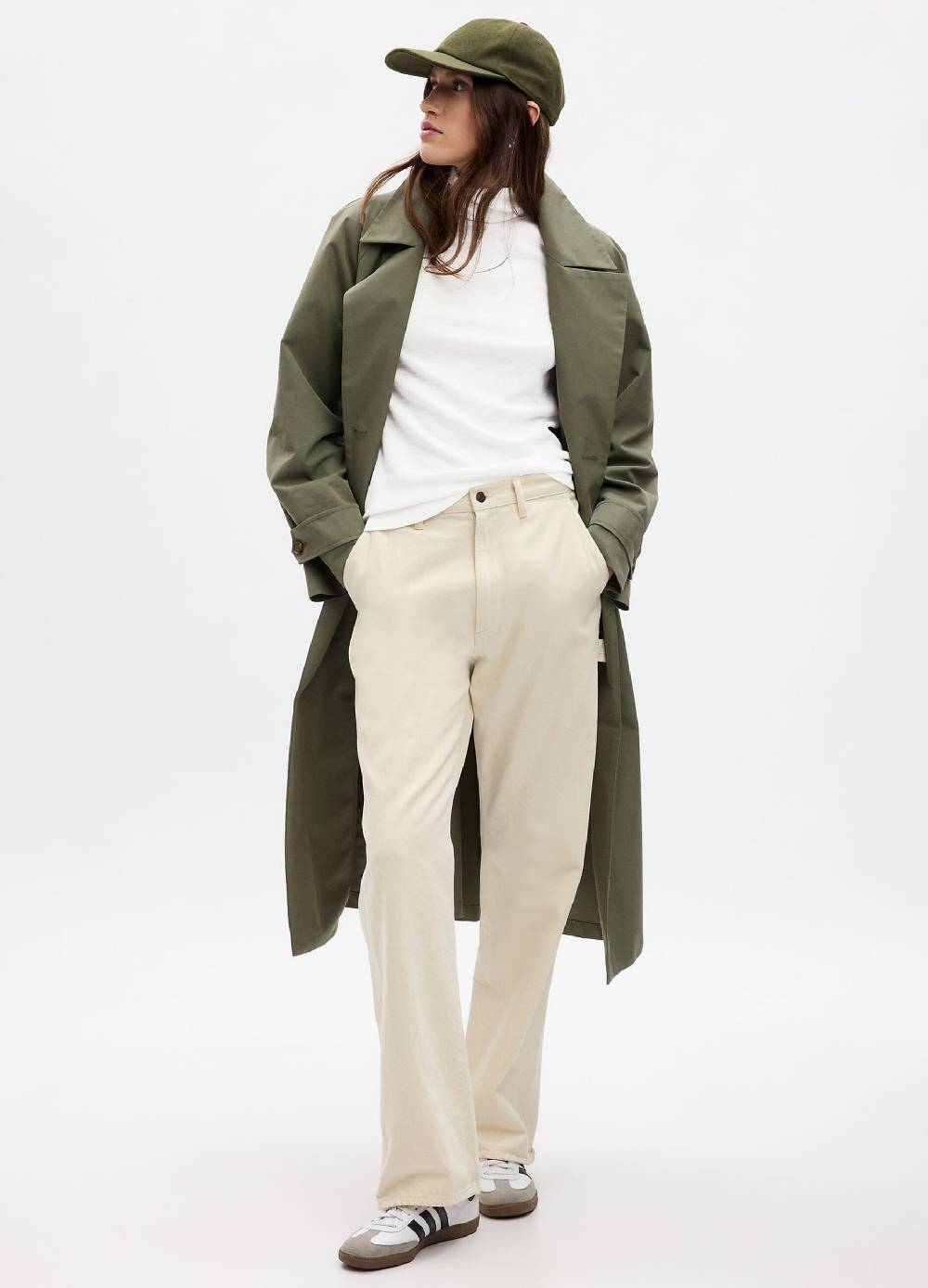 GAP T-shirt a costine sottili con collo alto