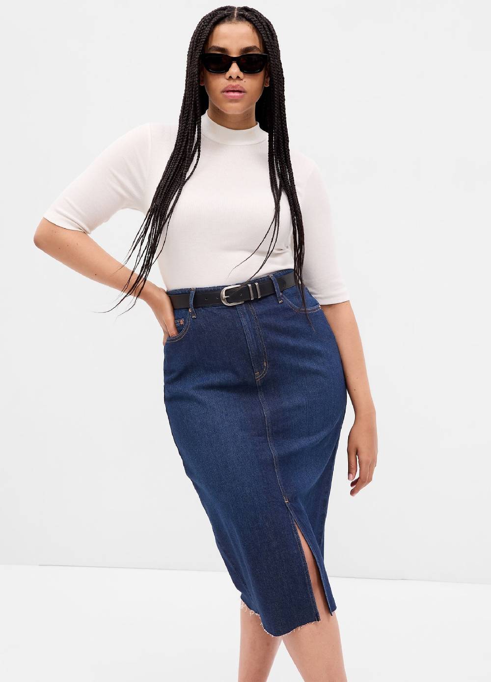 GAP T-shirt A Costine Sottili Maniche Al Gomito