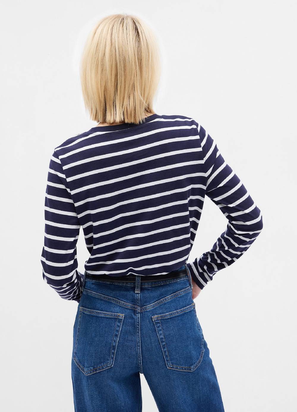 GAP T-shirt A Maniche Lunghe In Cotone Bio