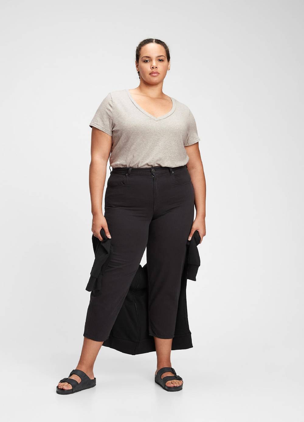 GAP T-shirt Melange Con Scollo A V